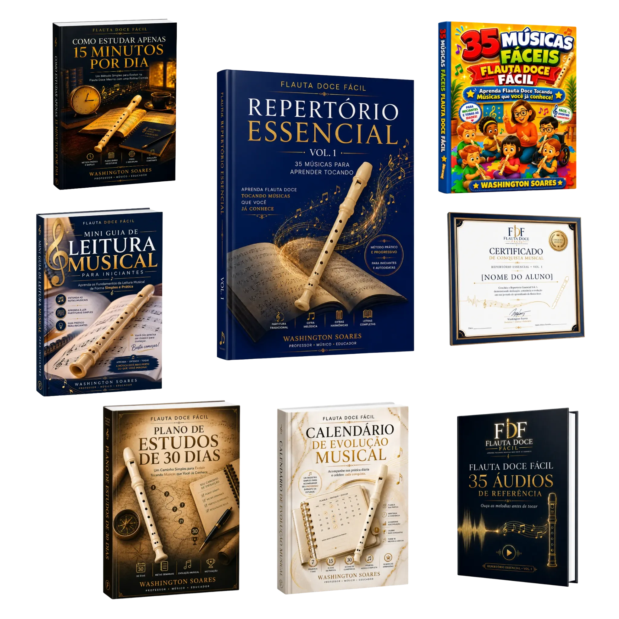Repertório Essencial e todos os itens do Plano Completo